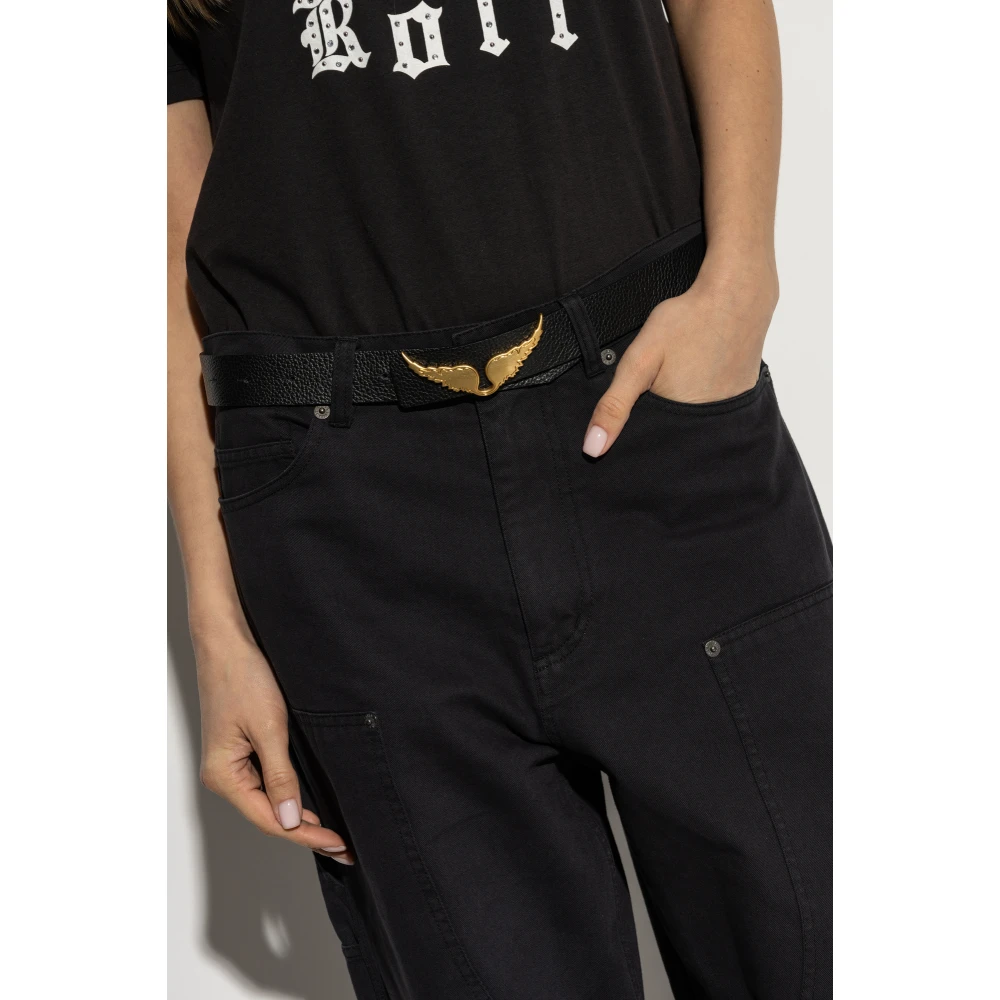 Zadig & Voltaire Omkeerbare riem Black Dames