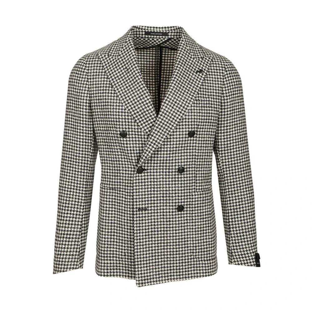 Tagliatore Men's Black Blazers, Xl, Double-Breasted Blazer