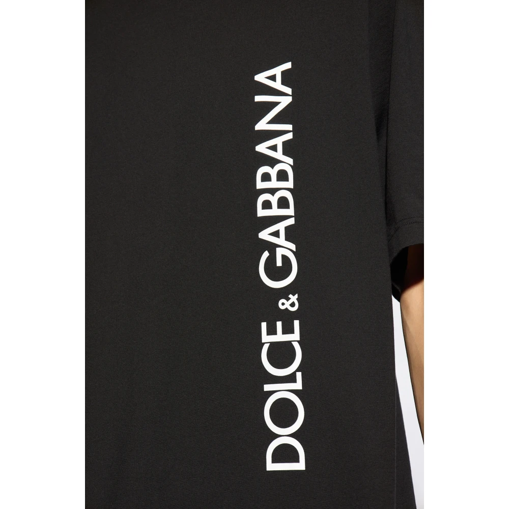 Dolce & Gabbana T-shirt met logo Black Heren