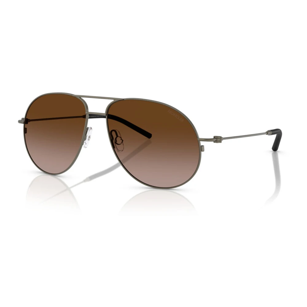 Moncler Unisex Brown Sunglasses, 58 Mm, Matte Antracite/ Shaded Sunglasses