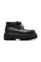 black-flat-shoes-lace-up-ankle-length