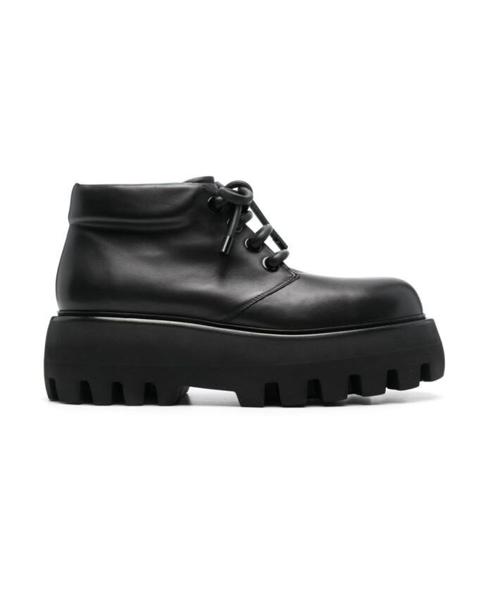 black-flat-shoes-lace-up-ankle-length