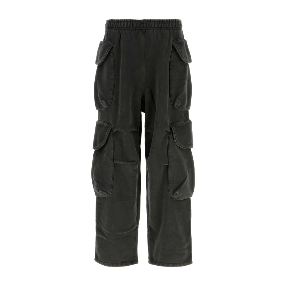 Entire Studios Zwarte katoenen joggers voor heren Black Heren