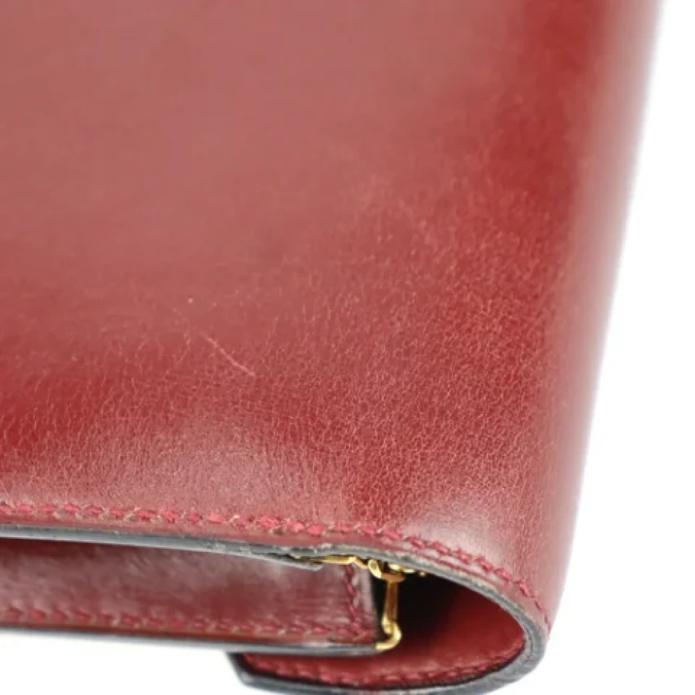 Hermès Vintage Pre-owned Fabric shoulder-bags Red Dames
