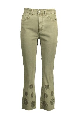 green-flare-jeans-with-embroidery