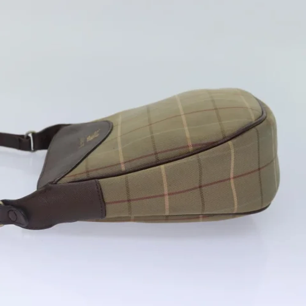 Burberry Vintage Pre-owned Canvas shoulder-bags Brown Dames