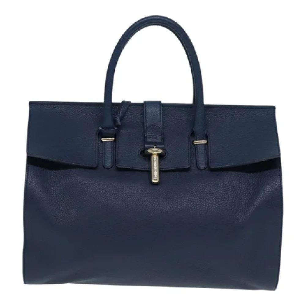 Balenciaga Vintage Pre-owned Leather balenciaga-bags Blue Dames