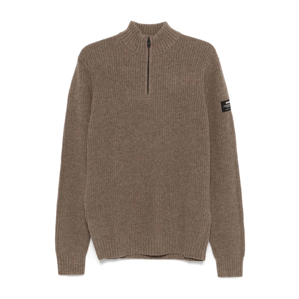 Ecoalf Bruine Chunky Gebreide Trui Brown Heren
