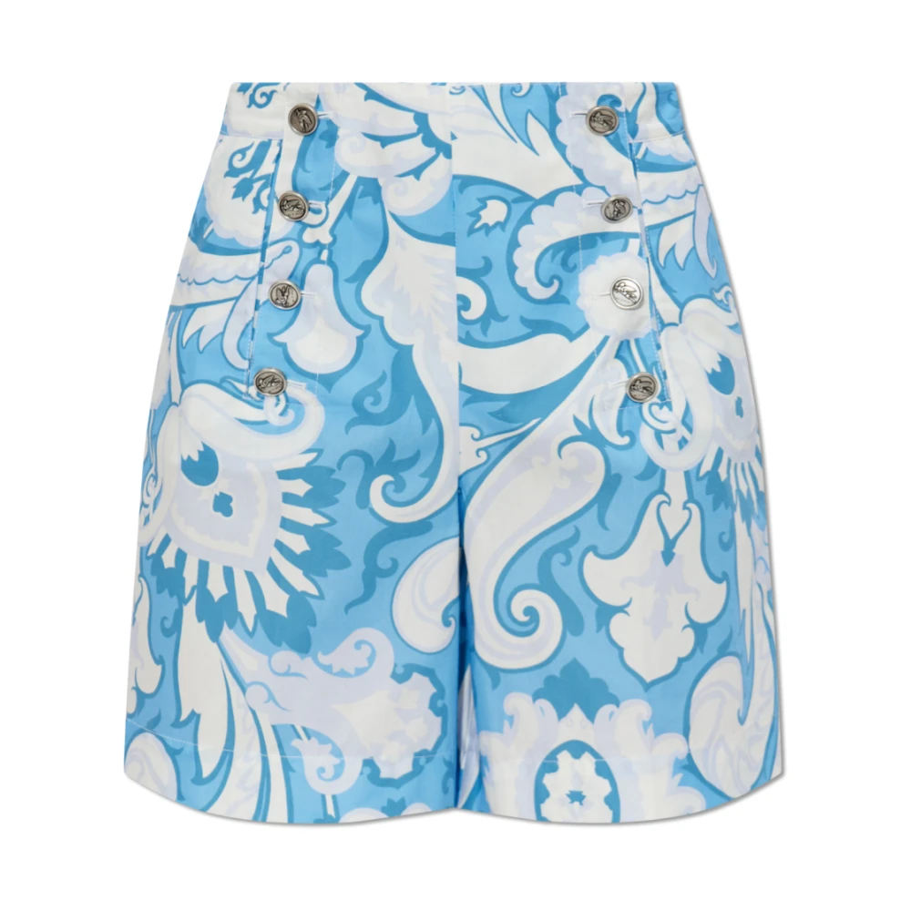 ETRO Gestreepte shorts Blue Dames