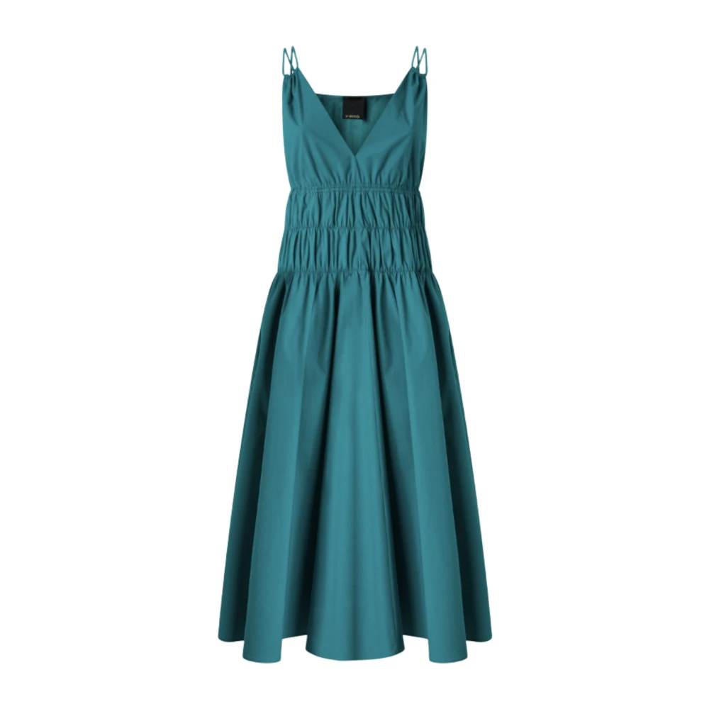 Pinko Donna Verde Amie Abito Comfort Popeline