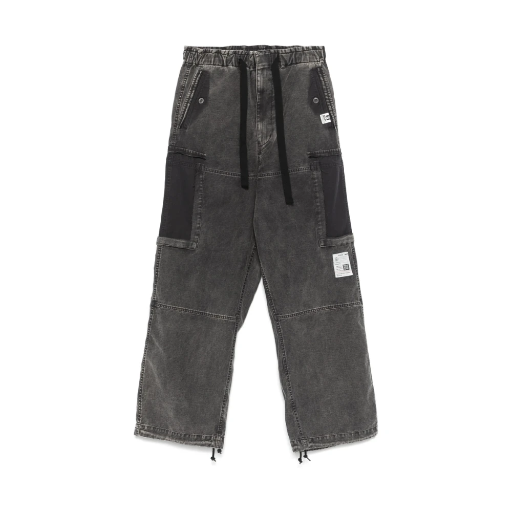 Mihara Yasuhiro Grijze Broek met Koordtaille Black Heren
