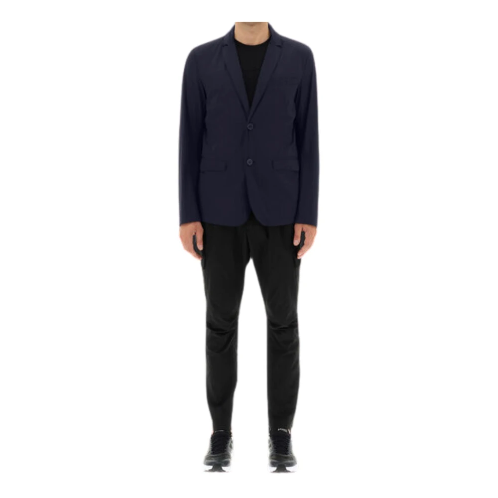 Herno Blauwe Stijlvolle Jas voor Mannen Blue Heren