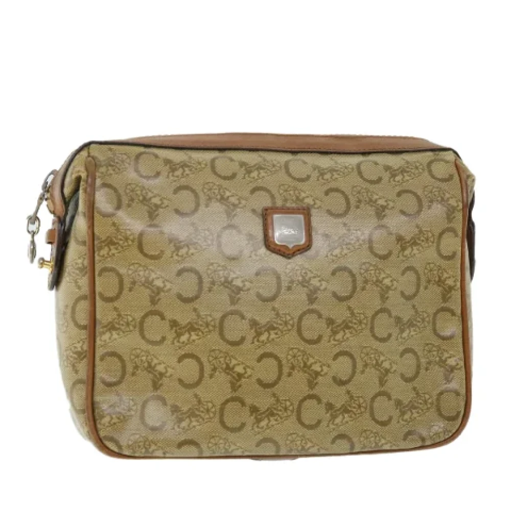 Dior Vintage Pre-owned Canvas clutches Beige Dames