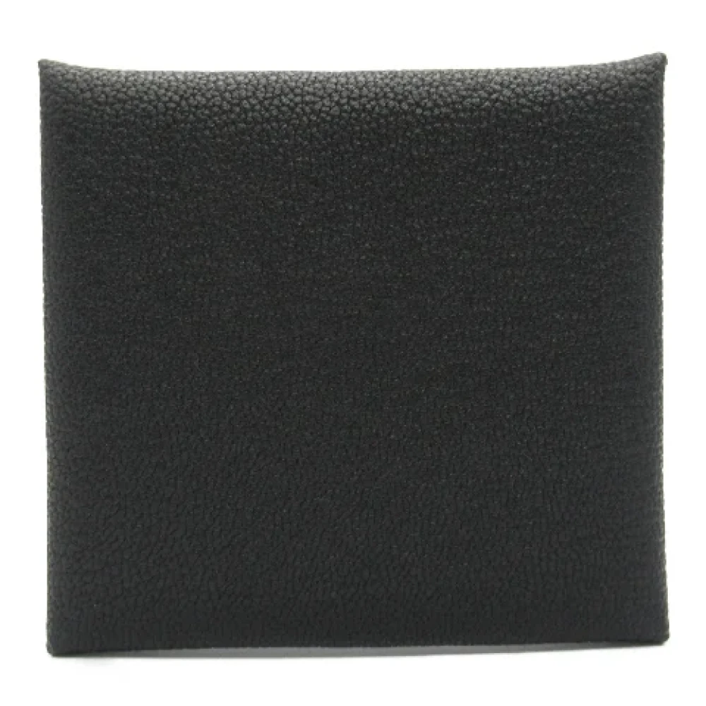 Hermès Vintage Pre-owned Leather wallets Black Dames