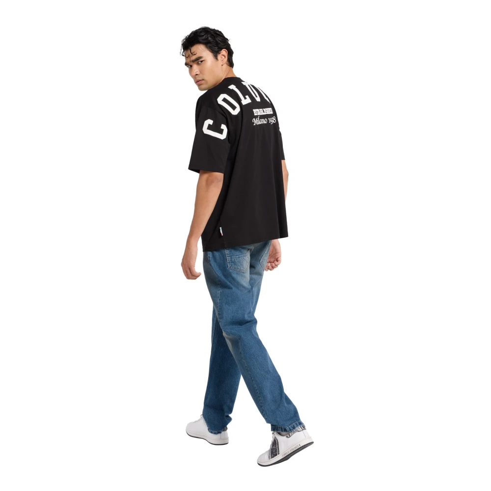 carlo colucci Oversize T-shirt Di Pauli Black Heren