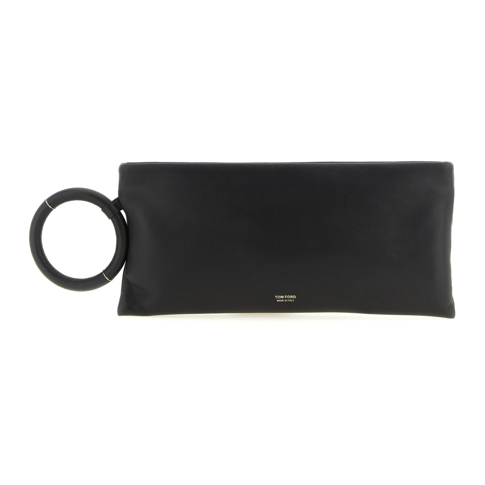 Tom Ford Women's Black Nappa Leather Aura Clutch - Clutches - One Size - Bags