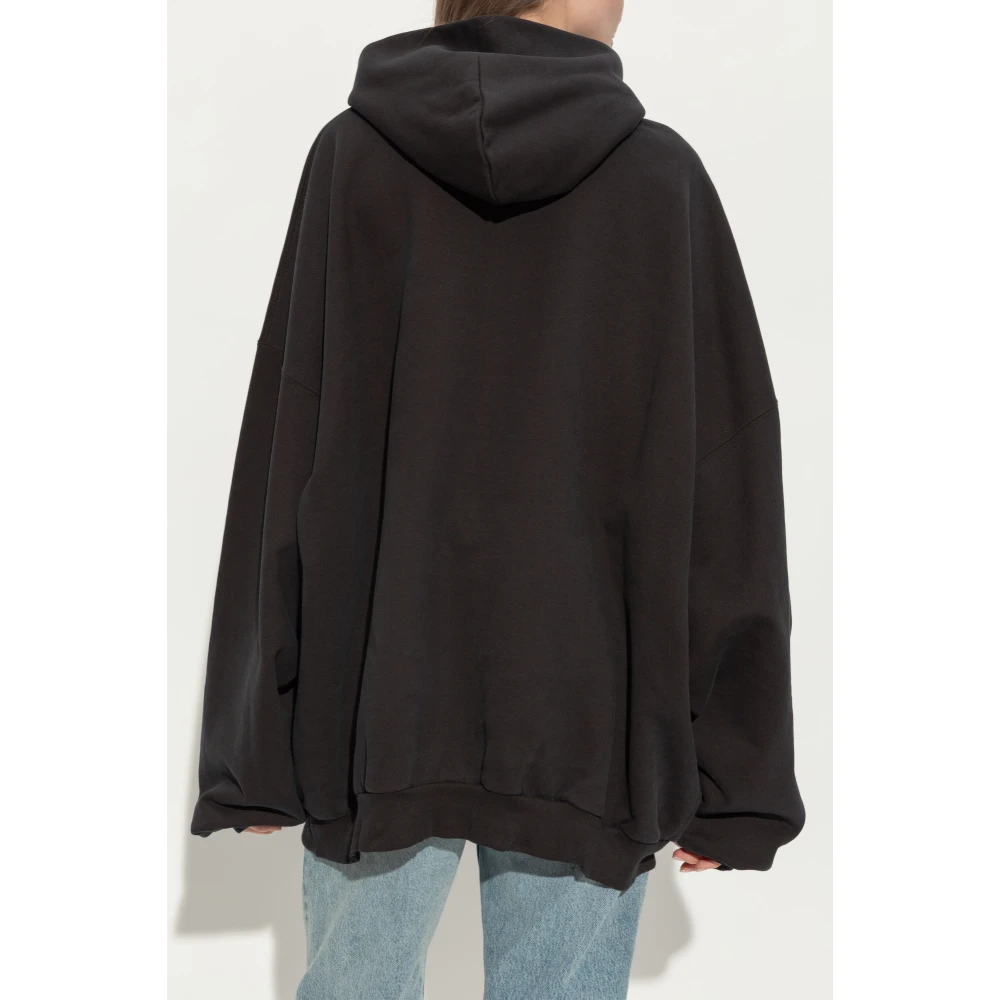 Balenciaga Oversized hoodie Black Dames