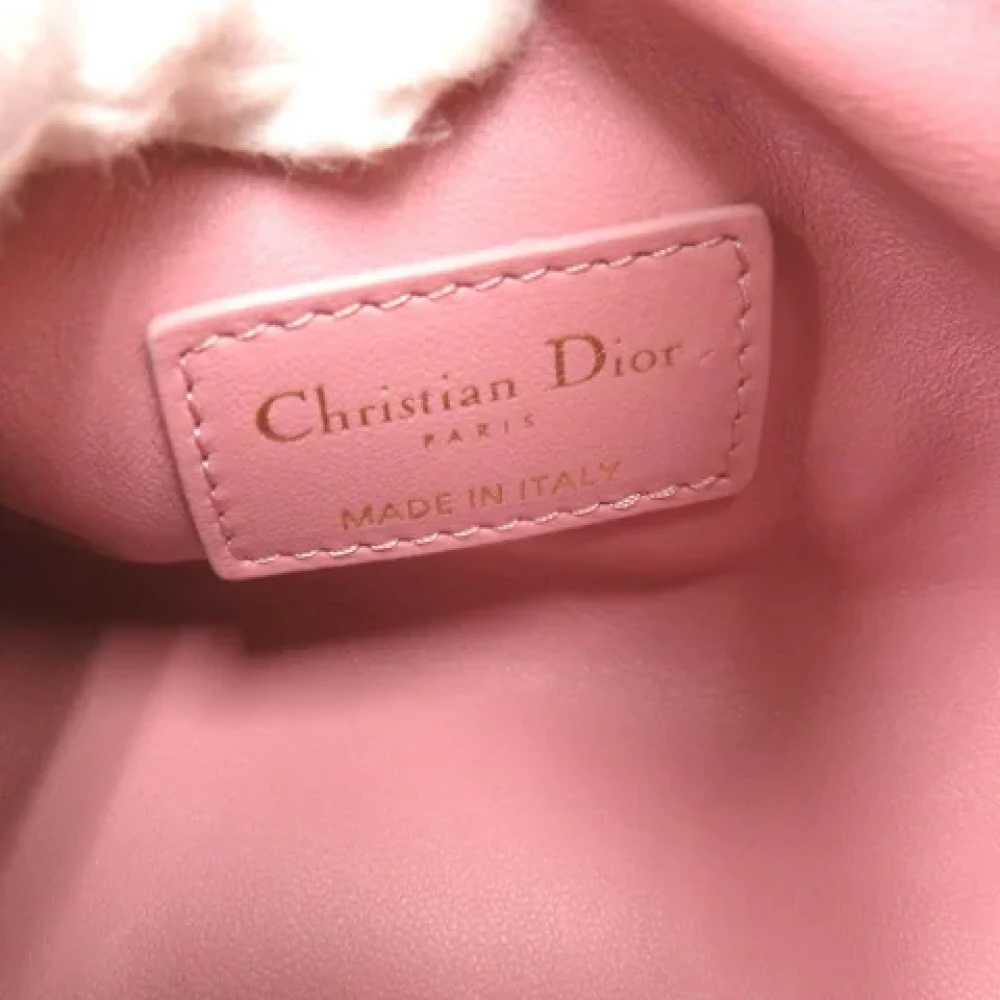 Dior Vintage Pre-owned Leather dior-bags Pink Dames