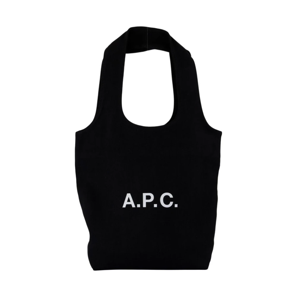 A.p.c. Women's Black Small Shopper Bag - Synthetic - Shopping Bags - One Size - Bags