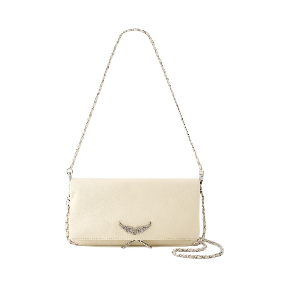 Rock Swing Crossbody Leer Beige Zadig Voltaire