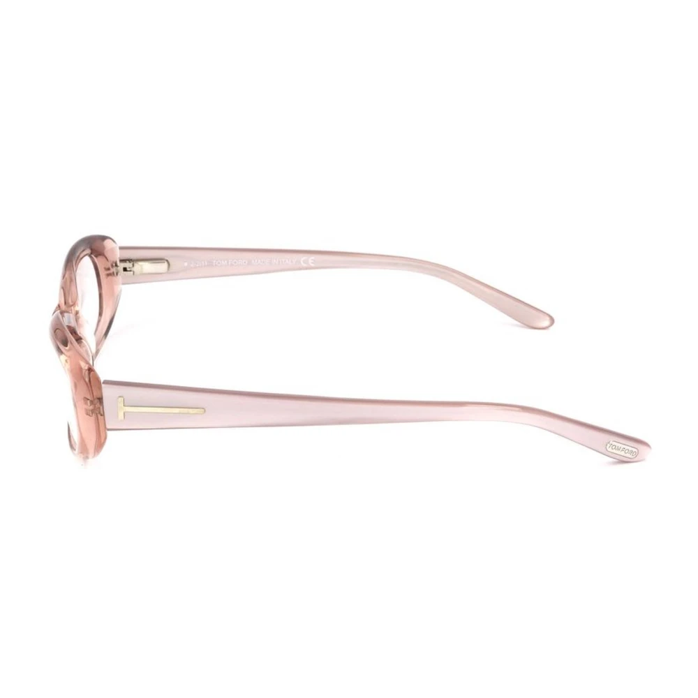 Tom Ford Grijze Acetaat Frame Brilmontuur met Wijzerplaat Brown Dames