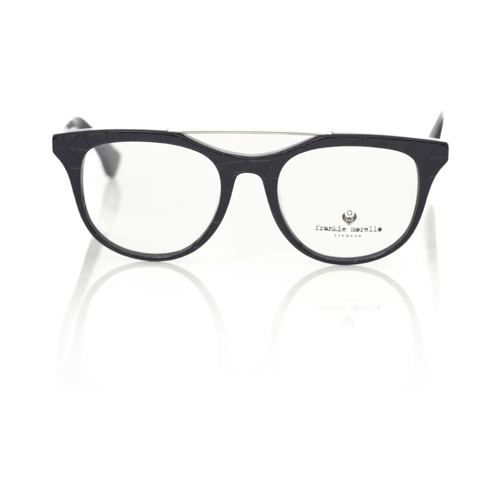 Frankie Morello Geometrische Blauwe Nacht Wayfarer Bril Blue Heren