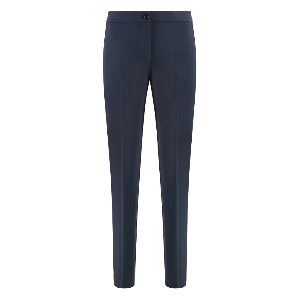 pinko Stijlvolle Viscose Blend Broek Blue Dames