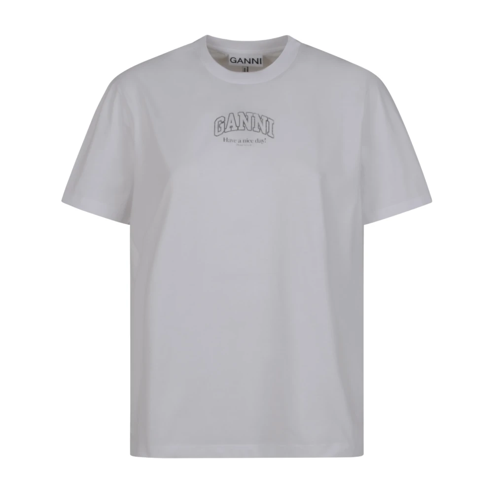 Ganni Donna Bianco Top, M, New,
