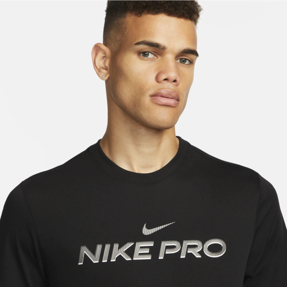 Nike Heren Fitness Dri-Fit Shirt Black Heren