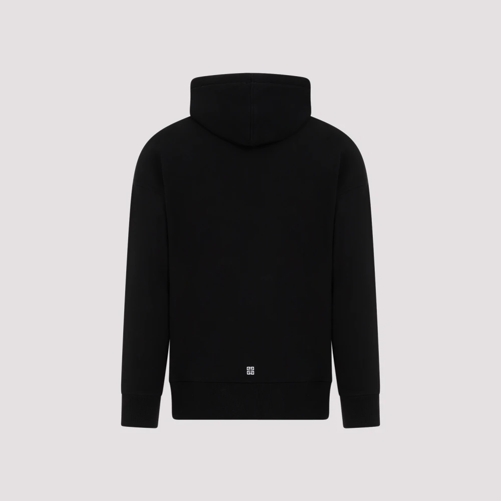 Givenchy Zwarte Katoenen Hoodie Sweatshirt Ss24 Black Heren