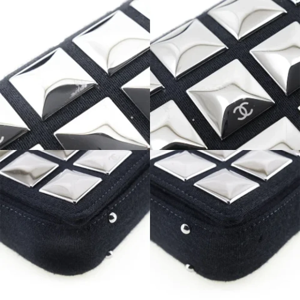 Chanel Vintage Pre-owned Cotton chanel-bags Black Dames