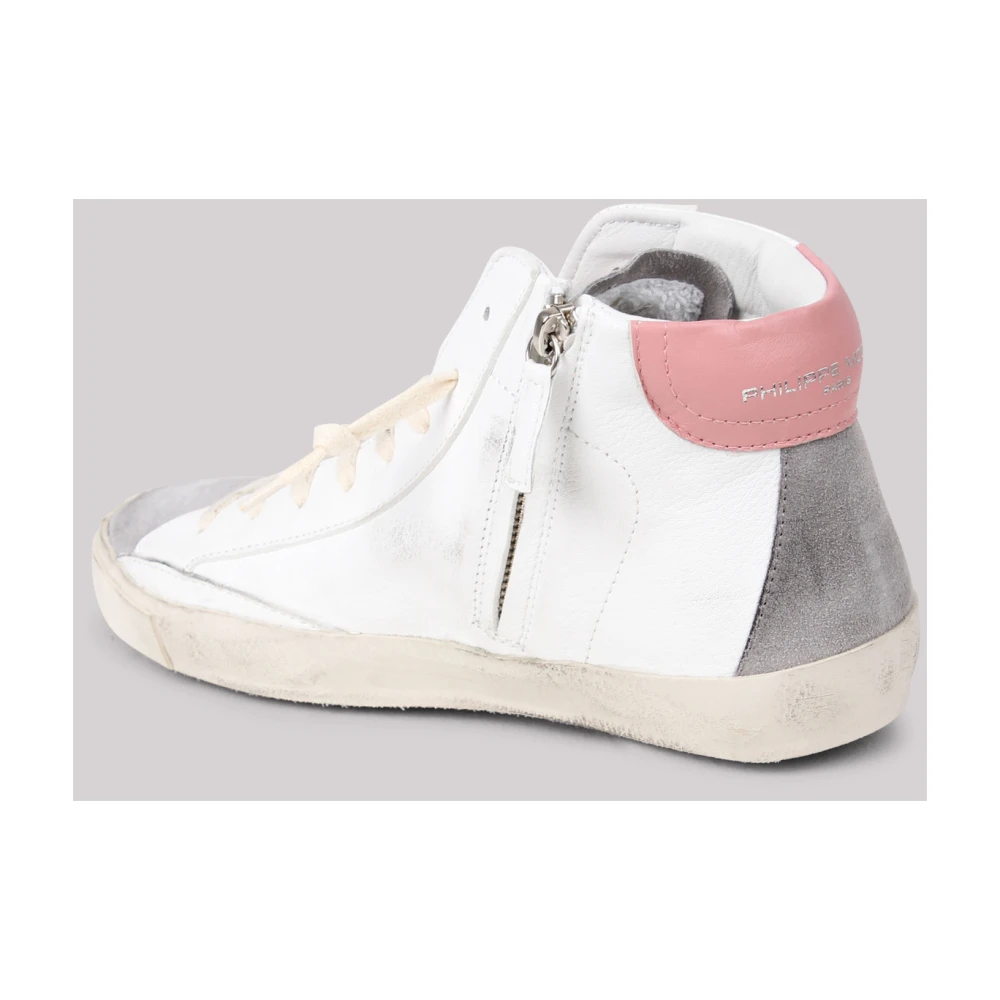 Philippe Model Kleur-blok hoge sneakers White Dames