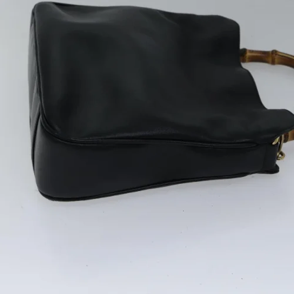 Gucci Vintage Pre-owned Leather handbags Black Dames