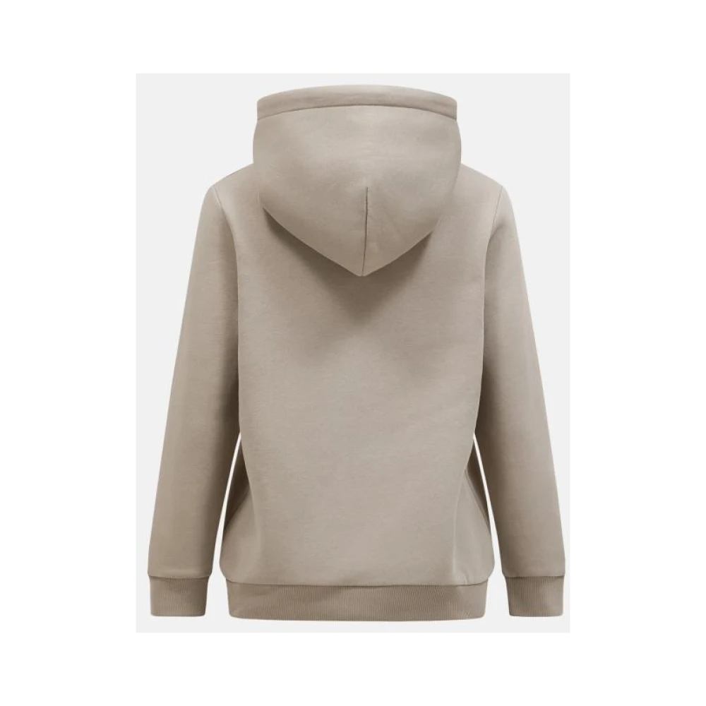 Peak Performance Originele Small Logo Hoodie Beige Dames