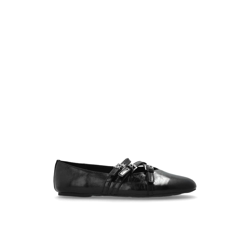 Michael Kors Black Ballerina Shoes, Female, 3 Uk, Ballet Flats Indy