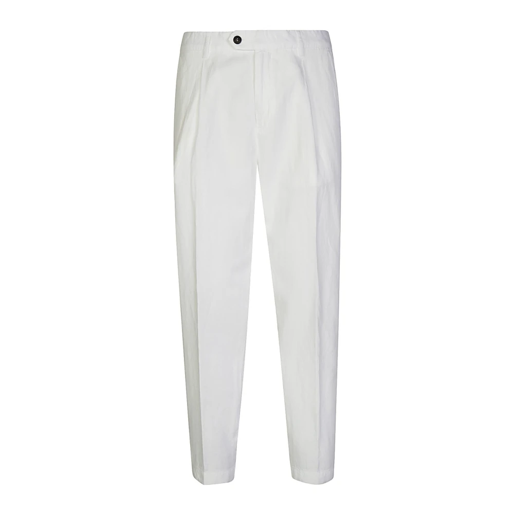 Eleventy Lyocell Linnen Katoenen Broek White Heren