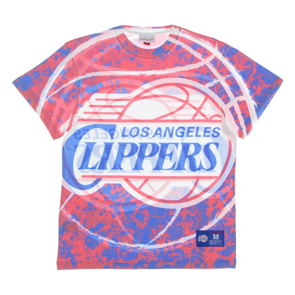 Mitchell & Ness NBA Jumbotron Tee Hardwood Classics Scarlet Multicolor Heren