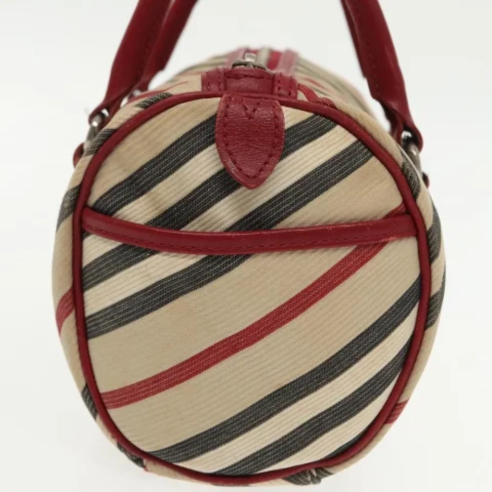 Burberry Vintage Pre-owned Nylon handbags Beige Dames
