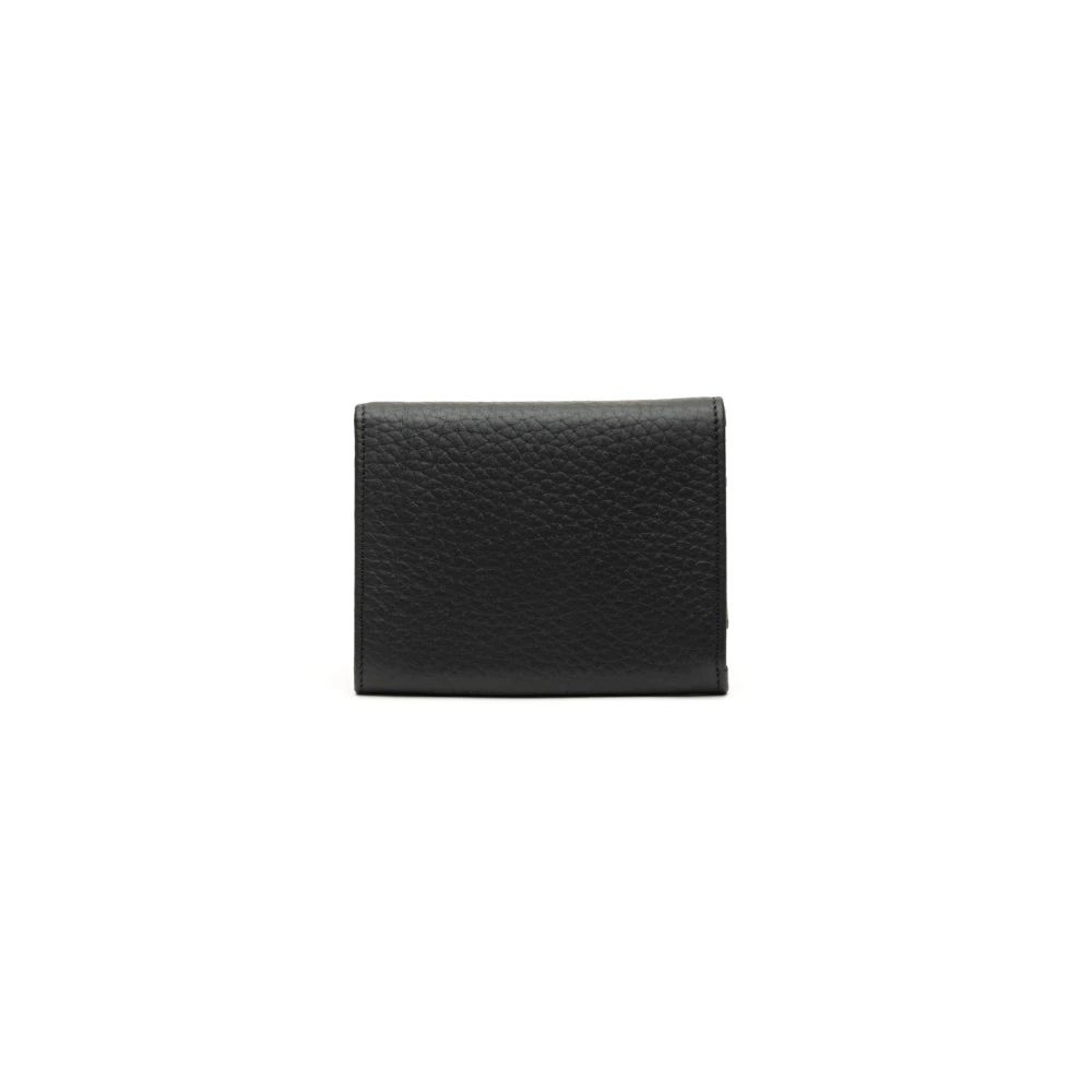 Orciani Zwarte Zachte Portemonnee Black Dames