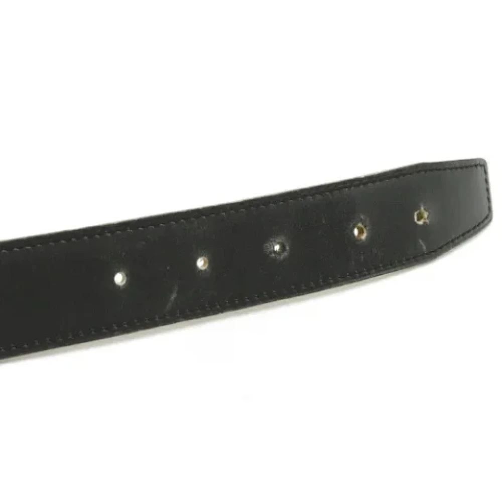 Hermès Vintage Pre-owned Leather belts Black Dames