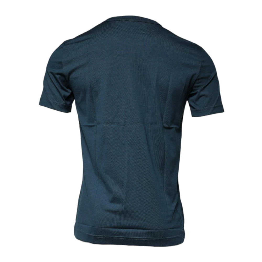 Dolce & Gabbana King Of Love Grafische Print T-shirt Blue Heren