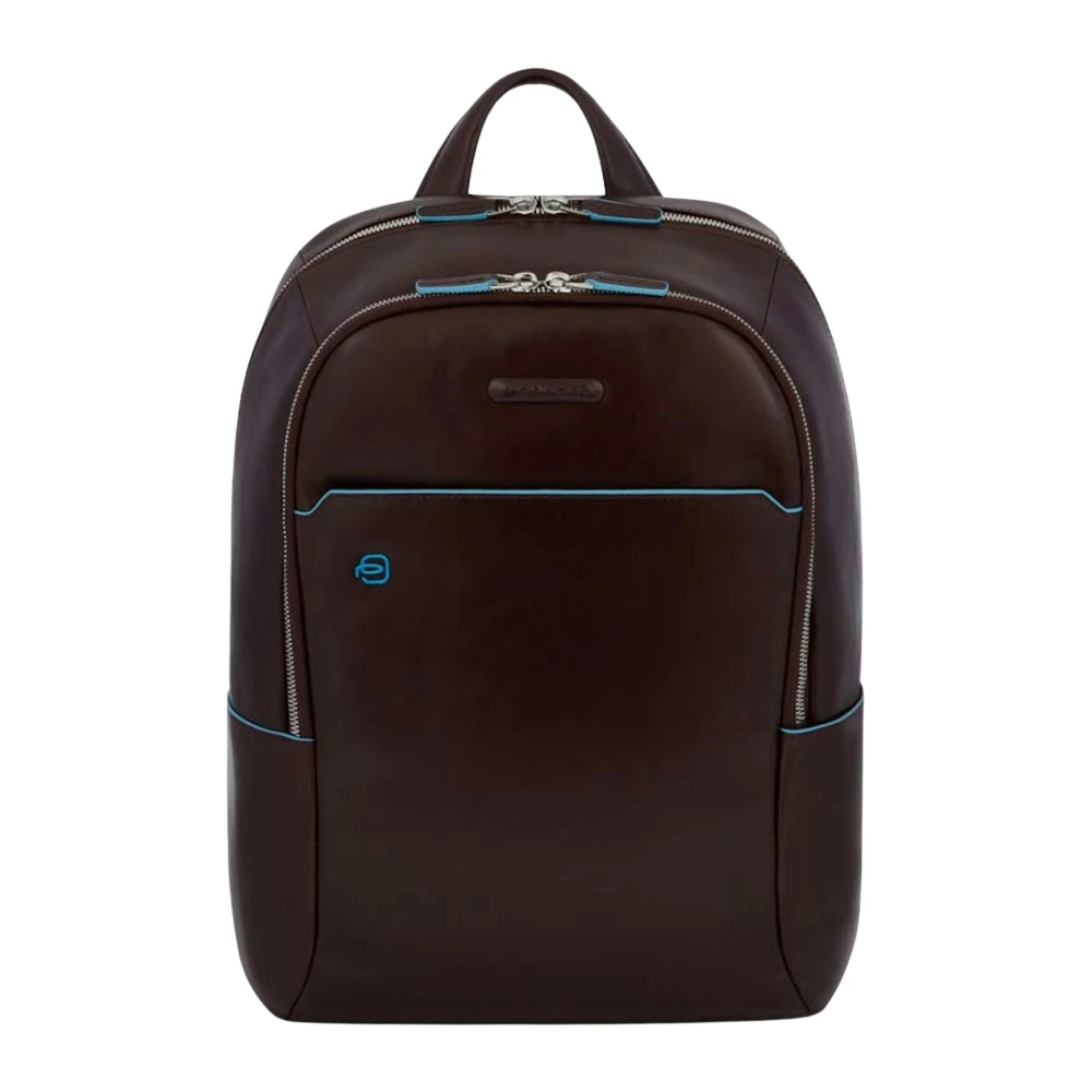 Piquadro Unisex Brown Small Size Computer 14 And Ipad® Backpack - Backpacks - One Size - Bags