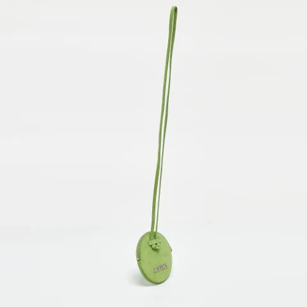 Jacquemus Pre-owned Suede wallets Green Dames