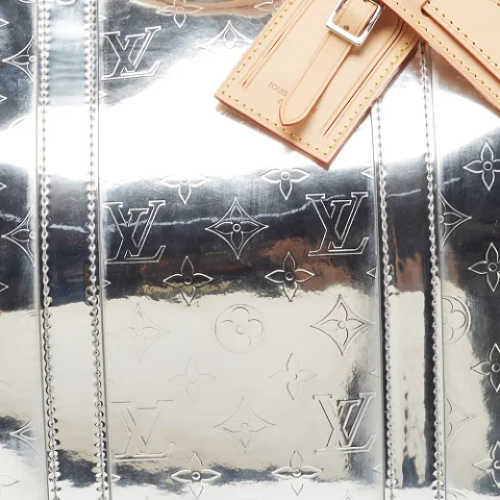 Louis Vuitton Vintage Pre-owned Leather travel-bags Gray Heren