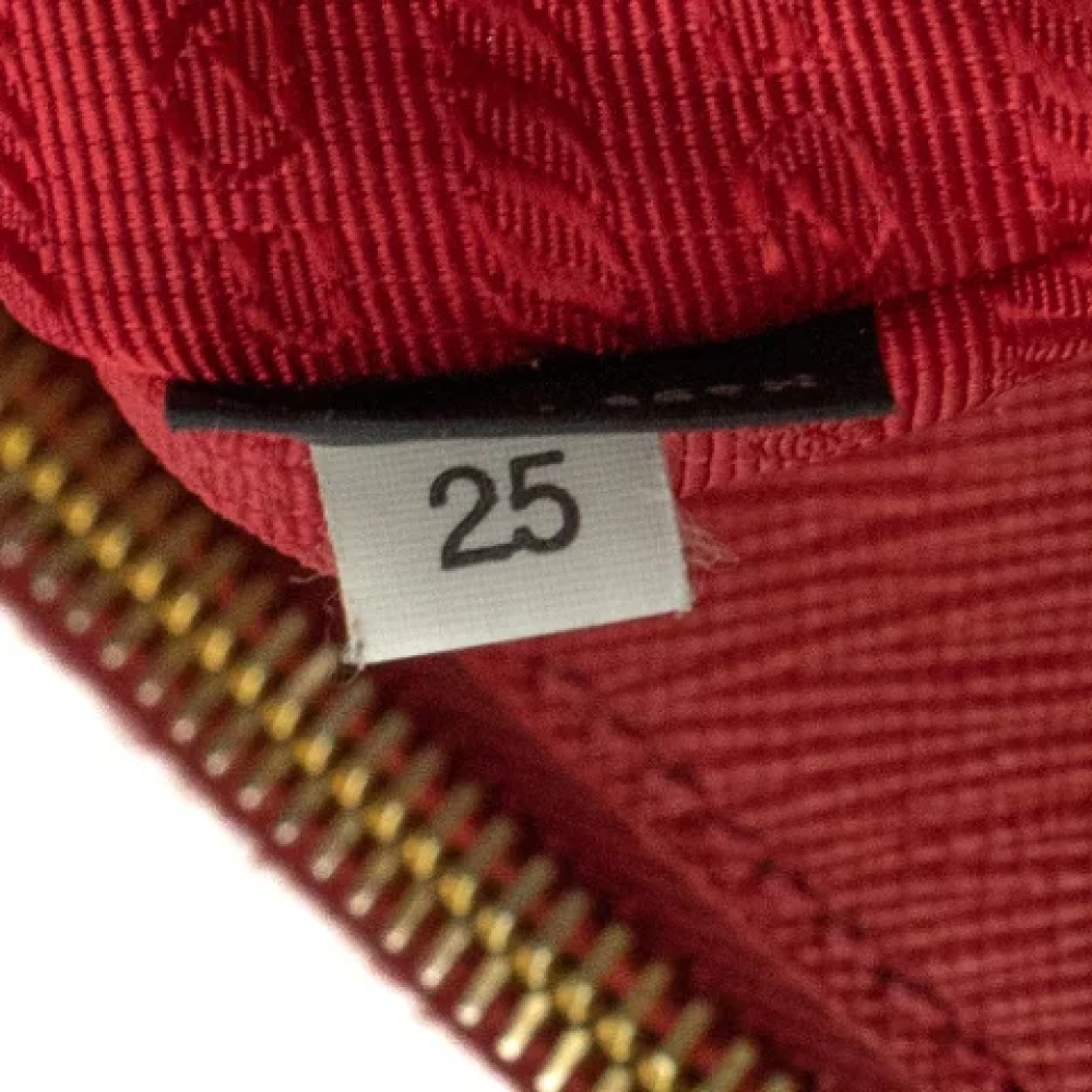 Prada Vintage Pre-owned Leather handbags Red Dames