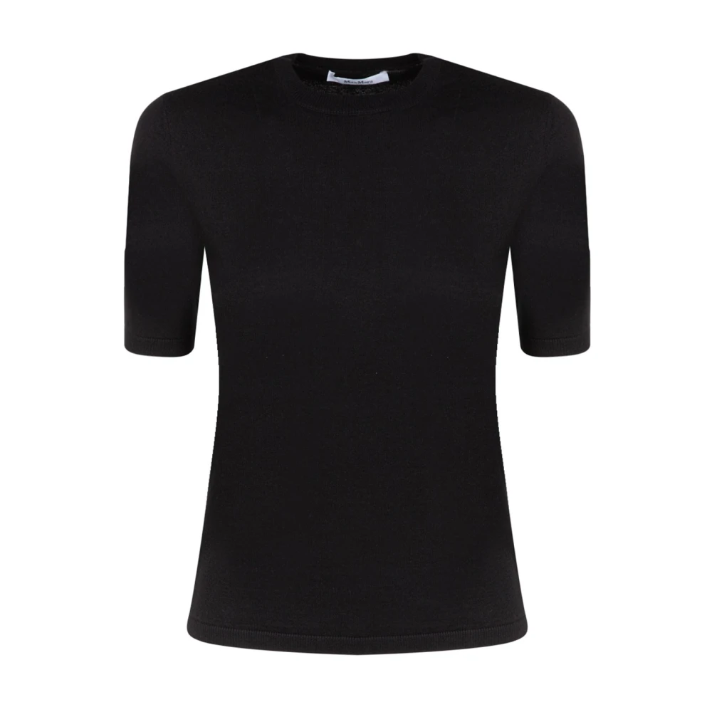 Max Mara Zijde Kasjmier Crew-Neck Sweater Black Dames