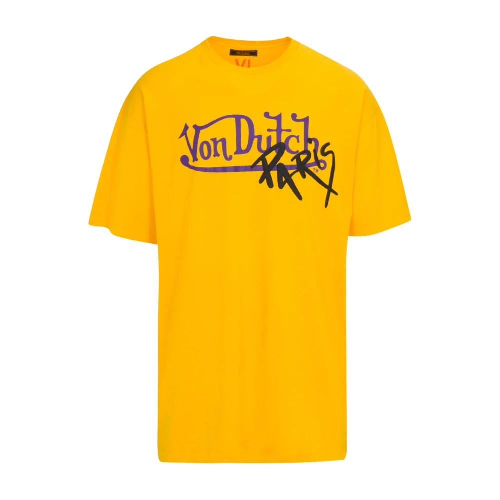 Von Dutch Laurenz Lifestyle T-shirt Yellow Heren