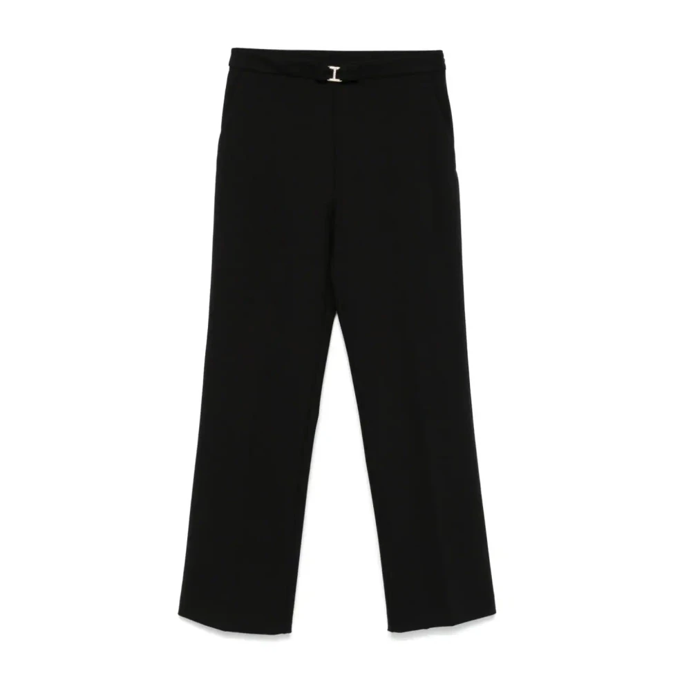 Twinset Black Wide Trousers, Female, S, Elegant Trousers