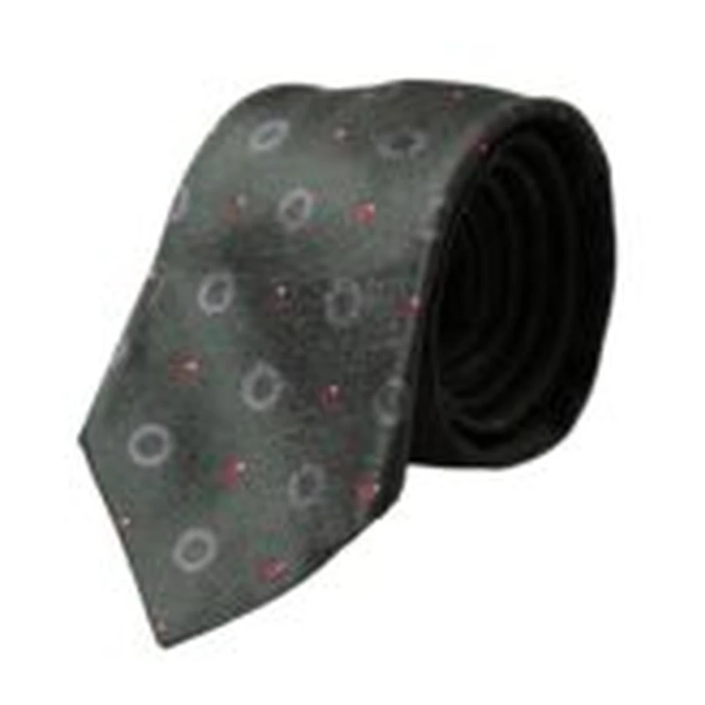 Dolce & Gabbana Dark Gray 100% Silk Fantasy Adjustable Men Tie - Image 3