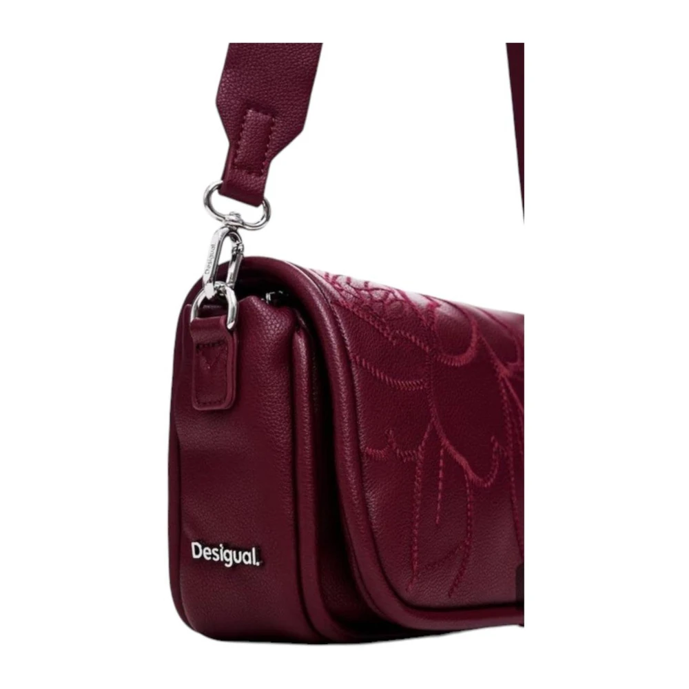 Desigual Stijlvolle Polyethyleen Handtas Dames Collectie Red Dames